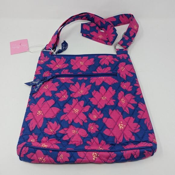 Vera Bradley Hipster Bag in Art Poppies Blue and Pink - Picture 5 of 11